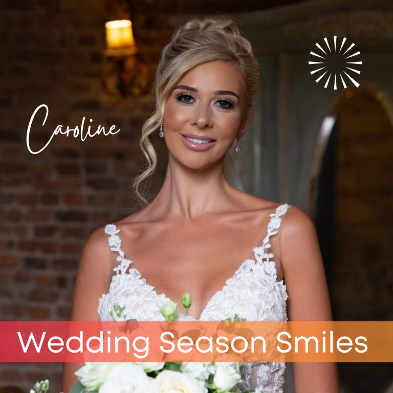 Smiling Well on your wedding day